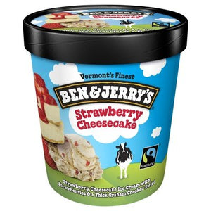 Ben & Jerrys Strawberry Cheesecake 8/1 Pint [UNFI #39847]