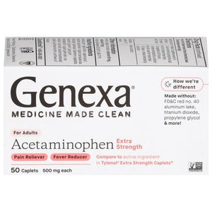 Genexa Acetaminophen Extra Strength 50 Ct [UNFI #71346] T
