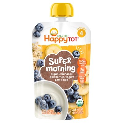 Happy Tot Yogurt & Oats Banana Blueberry 16/4 Oz [UNFI #68932]