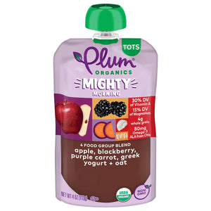 Plum Organics Apple Blackberry Prpl Carrot+Oat Og2 12/4 OZ [UNFI #42708]