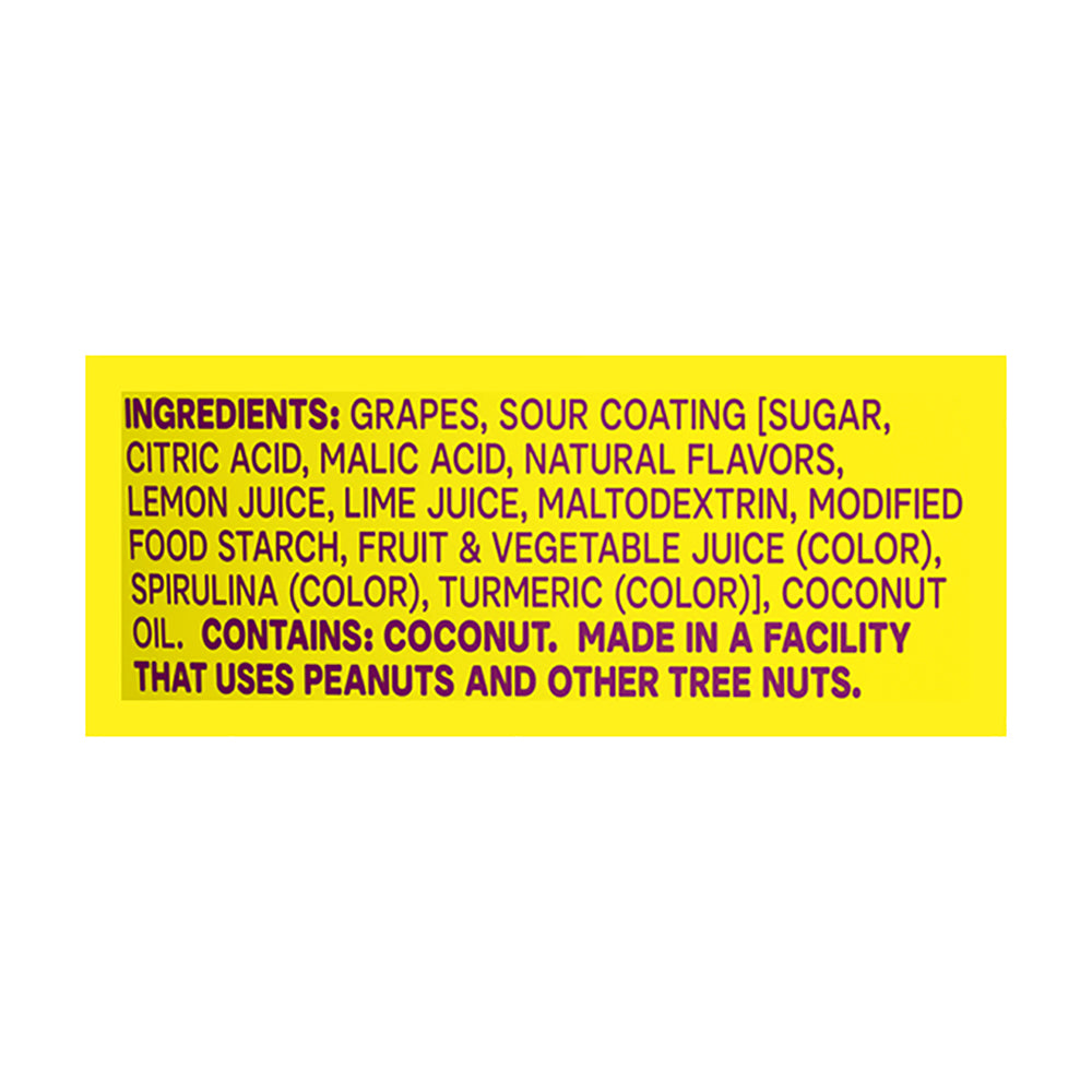 Fruit Riot Sour Fruit Candy Mixed Grapes 6/8 Oz [UNFI #36027]