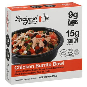 Real Good Foods Chicken Burrito Bowl 8/9 Oz [UNFI #75019]