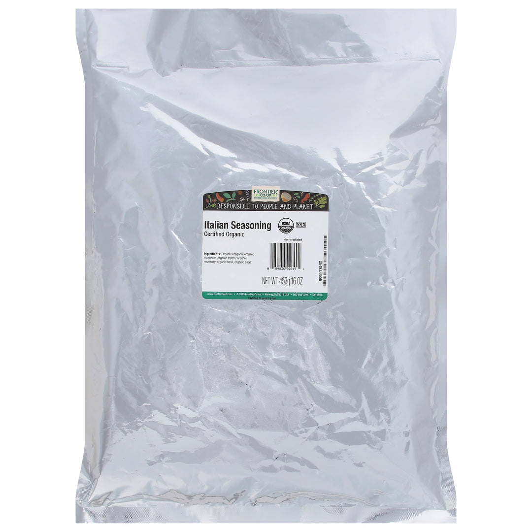 Frontier Nat Prod Co-Op Italian Seasoning Whole Og2 1 LB [UNFI #28527]