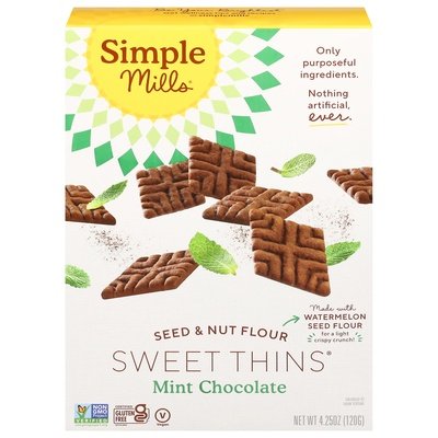 Simple Mills Chocolate Mint Sweet Thins 6/4.25 Oz [UNFI #10549]
