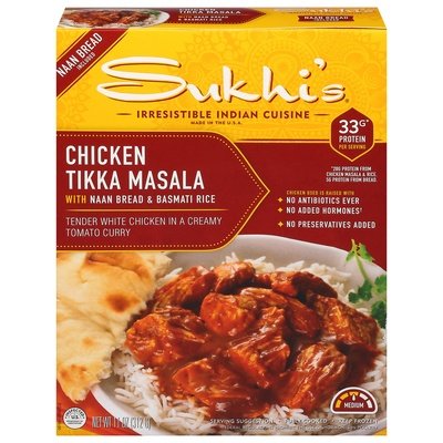 Sukhis Indian Chicken Tikka Masala W/Naan 6/11 Oz [UNFI #71697]