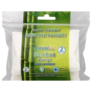 Naturezway Bamboo Sponge 2Pk 12/2 Ct [UNFI #28676] T