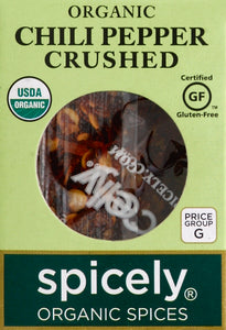Spicely Organics Chili Pepper Crushed 6/.3 Oz [UNFI #16333]