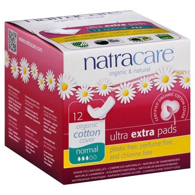 Natracare Ultra Extra Pads Normal W/Wings 12 Ct [UNFI #45086] T