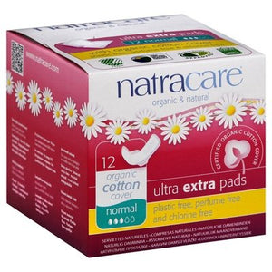 Natracare Ultra Extra Pads Normal W/Wings 12 Ct [UNFI #45086] T
