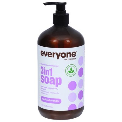 Everyone Vanilla Lavender Soap 32 Oz [UNFI #45444] T