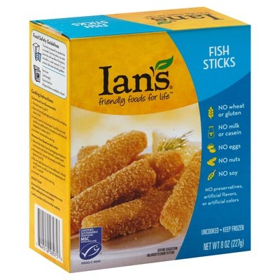 Ians Sticks Wf/Gf Recipe 12/8 Oz [UNFI #74728]