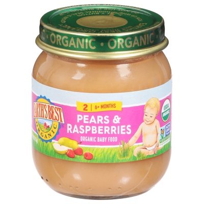Earths Best Pears & Raspberries 10/4 Oz [UNFI #40552]