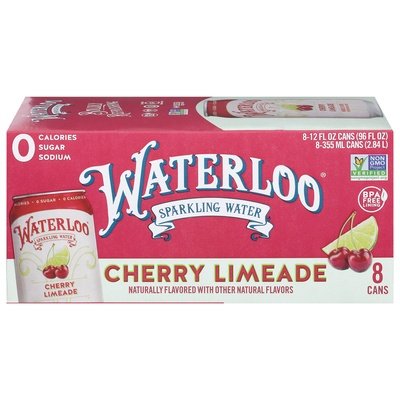 Waterloo Cherry Limeade 3/8/12 Oz [UNFI #80494] T