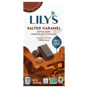 Lilys Dark Choc 70% Salted Caramel 12/2.8 Oz [UNFI #89945]