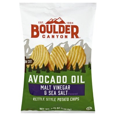 Boulder Canyon Malt Vinegar & Sea Salt 12/5.25 Oz [UNFI #57260]