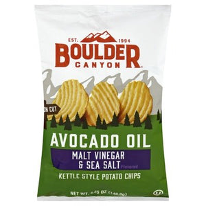 Boulder Canyon Malt Vinegar & Sea Salt 12/5.25 Oz [UNFI #57260]