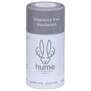 Hume Supernatural Deodorant Fragrance Free Stick 2 Oz [UNFI #29080] T