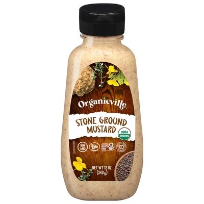Organicville Mustard Stone Ground 12/12 Oz [UNFI #65230]