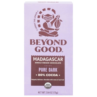 Beyond Good Pure Dark 80% Madagascar 12/2.64 Oz [UNFI #01896]