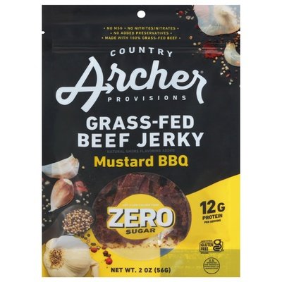 Country Archer Mustard Bbq Beef Zero Sugar 12/2 Oz [UNFI #64827]