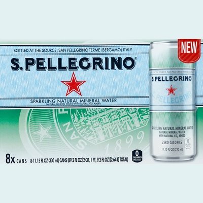 San Pellegrino Sparkling Natural Mineral Wtr 3/8/11.15 Oz [UNFI #25573] T