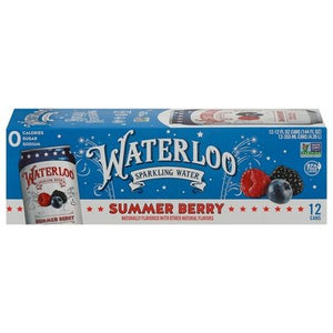 Waterloo Summer Berry 2/12/12 Oz [UNFI #67555] T