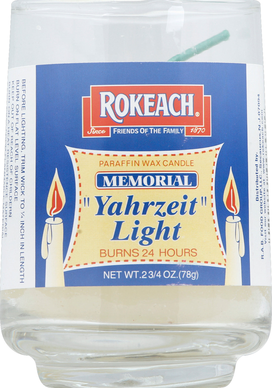 Rokeach Candle Holders Aluminum 24/50 Ct [UNFI #05844] T