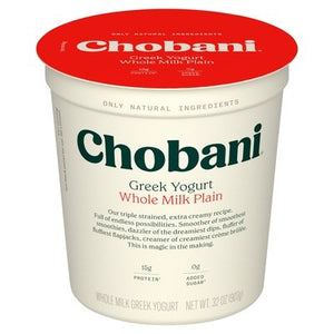 Chobani Plain Greek Yogurt 6/32 Oz [UNFI #11160]