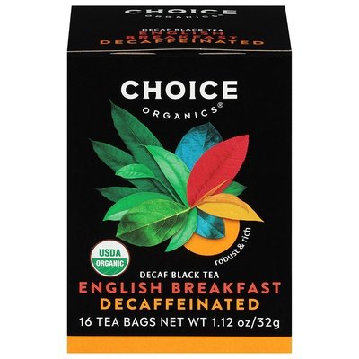 Choice Organics Decaffeinated English Breakfast 6/16 Bag [UNFI #21184]
