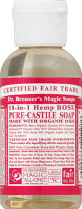 Dr. Bronners Liquid Soap Rose Oil 2 Oz [UNFI #83852] T