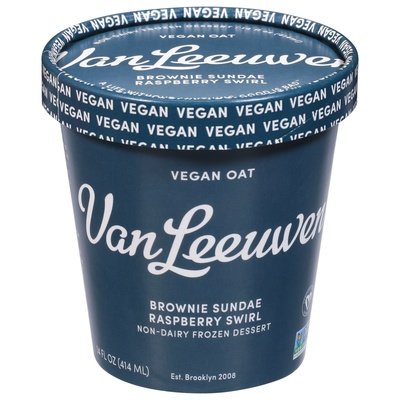 Van Leeuwen Ice Cream Brownie Sundae Raspberry 8/14 Oz [UNFI #50982]
