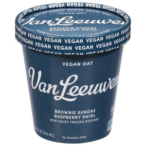 Van Leeuwen Ice Cream Brownie Sundae Raspberry 8/14 Oz [UNFI #50982]
