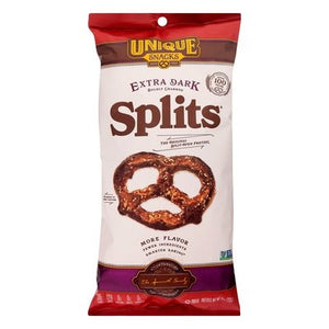 Unique Pretzels Extra Dark Splits 12/11 Oz [UNFI #78898]