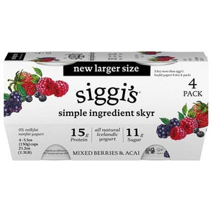 Siggis MIXED BERRIES & ACAI 4/4/5.3 OZ [UNFI #83894]