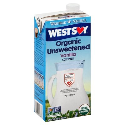 Westsoy Unsweetened Vanilla 12/32 Oz [UNFI #31064]