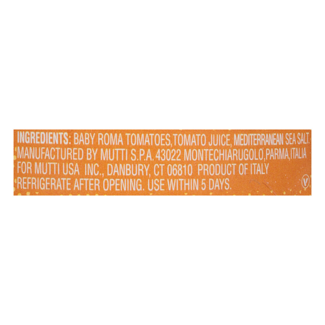 Mutti Diced Baby Roma Tomatoes 6/14 Oz [UNFI #77236]