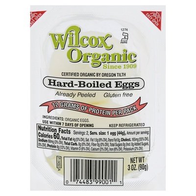 Wilcox Family Farms Egg Hard Boiled Peeled 12/2 Ct [UNFI #49775]