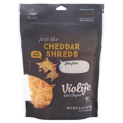 Violife Cheddar Shreds 8/8 Oz [UNFI #34707]