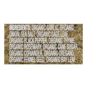 Simply Organic Savory Herb Turkey Rub 6/2.43 Oz [UNFI #26744]