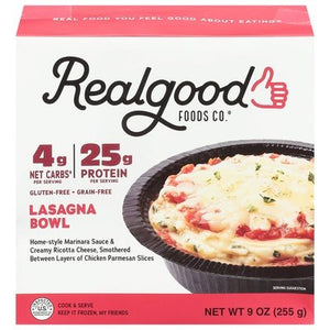 Real Good Foods Chicken Lasagna Bowl 8/9 Oz [UNFI #75020]
