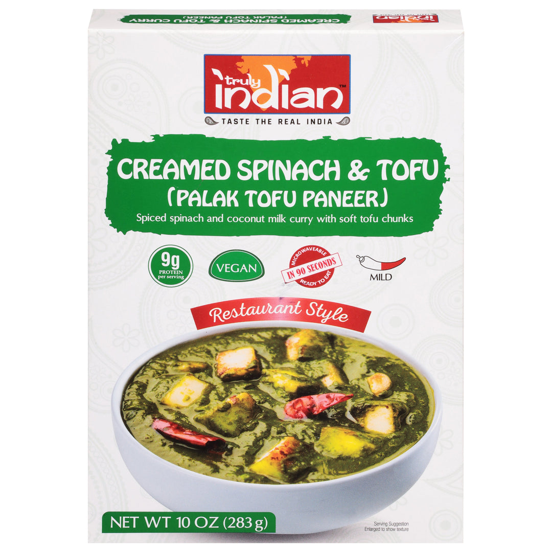 Truly Indian Palak Tofu Paneer - Vegan 6/10 OZ [UNFI #17538]