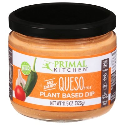 Primal Kitchen Vegan Queso Dip Mild 6/11.5 Oz [UNFI #15194]