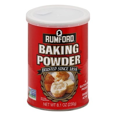 Rumford Baking Powder Aluminum Free 12/8.1 Oz [UNFI #63967]