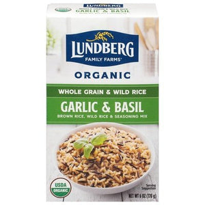 Lundberg Family Farms Rice & Wild Rice Garlic Basil 6/6 Oz [UNFI #67353]