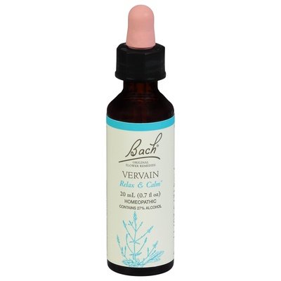 Bach Flower Essences Vervain 20 Ml [UNFI #86686] T