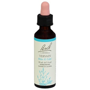 Bach Flower Essences Vervain 20 Ml [UNFI #86686] T