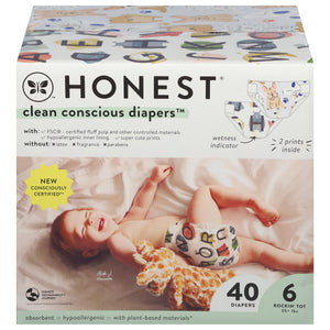 The Honest Company So Delisth + Its a Pawty Size 6 40 CT [UNFI #59550] T