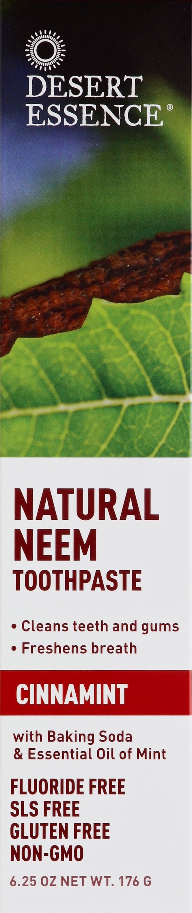 Desert Essence Natural Neem Cinnamint 6.25 Oz [UNFI #28068] T