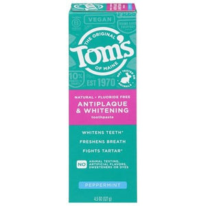 Toms Of Maine Peppermint,Tartar Control+Whitening 6/4.5 Oz [UNFI #18638] T