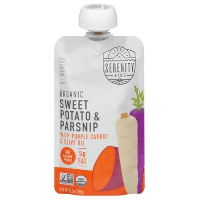 OG2 Serenity Kids Sweet Potato Parsnip Carrot 6/3.5 OZ [UNFI #45896]
